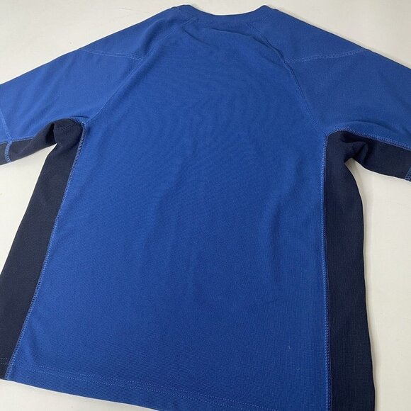 Champion S Men's Short Sleeve Blue Performance Athletic Tshirt Embroidered Logo - Picture 8 of 9